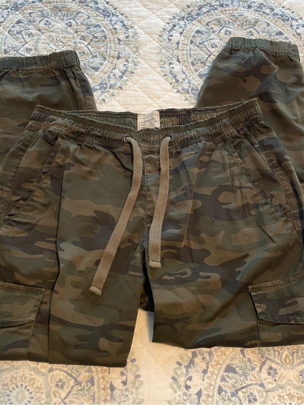Sanctuary Camouflage Mid-Rise Utility Pants from Anthropologie